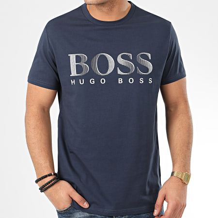 BOSS - Tee Shirt RN UV-Protection 50407774 Bleu Marine
