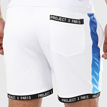 Project X Paris - Short Jogging A Bandes 2040016 Blanc