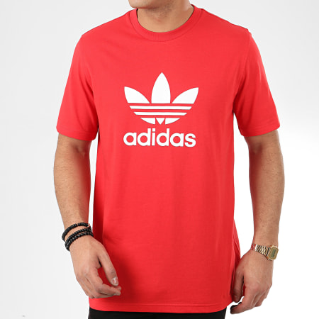 Adidas Originals - Tee Shirt Trefoil FM3791 Rouge
