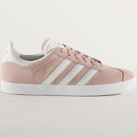 Adidas Originals - Baskets Femme Gazelle BY9544 Icey Pink Cloud White Gold Metallic