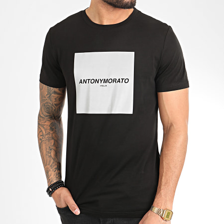 Antony Morato - Tee Shirt Réfléchissant Sport The Green Lin MMKS01733 Noir
