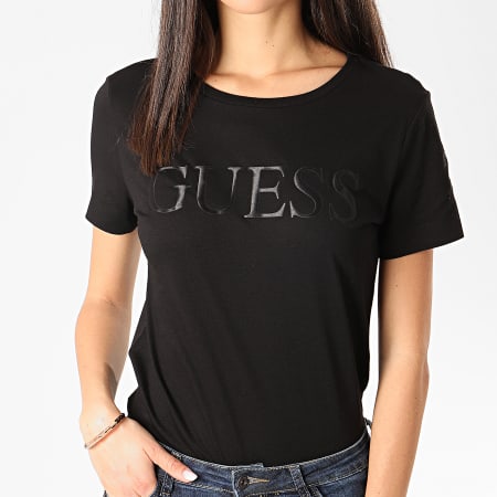 Guess - Tee Shirt Femme Slim W0GI18-K46D0 Noir