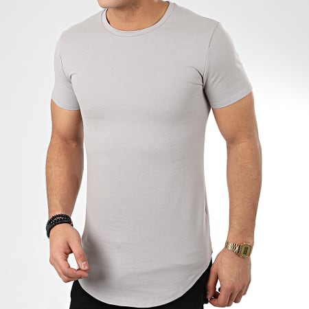 John H - Tee Shirt Oversize T20002 Gris
