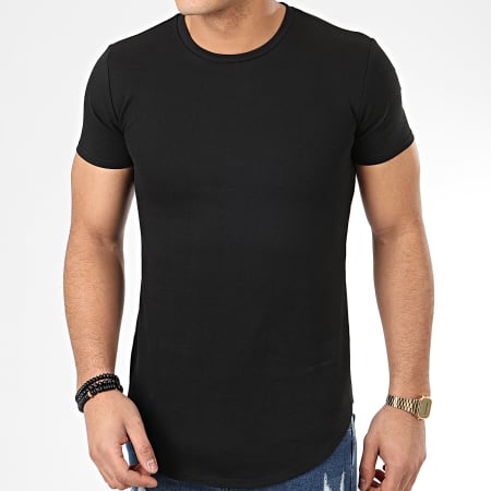 John H - Tee Shirt Oversize T20002 Noir