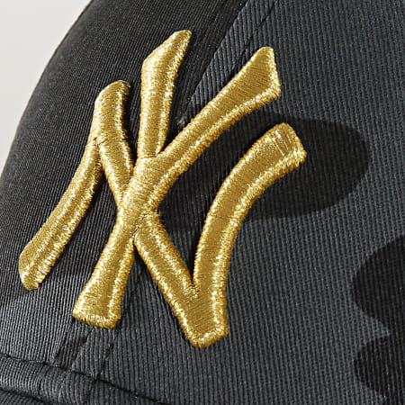 New Era - Casquette Baseball Camouflage New York Yankees 9Forty 12392337 Gris Anthracite Doré