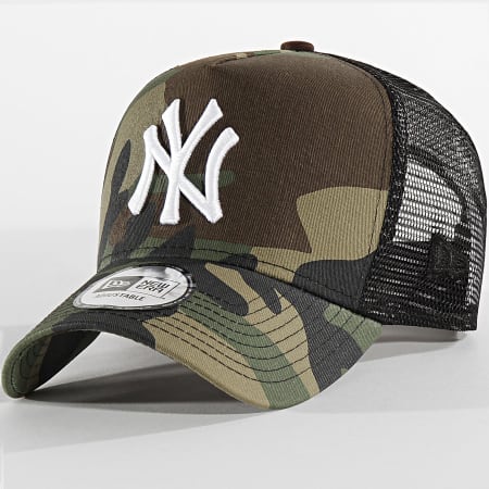 New Era - Casquette Trucker Camouflage New York Yankees 11596725 Vert Kaki Marron Noir