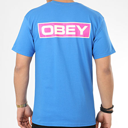 Obey - Tee Shirt Depot Bleu Roi