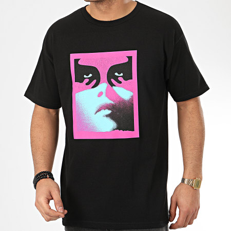 Obey - Tee Shirt Noir Women Icon Noir