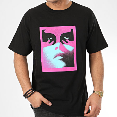 Obey - Tee Shirt Noir Women Icon Noir