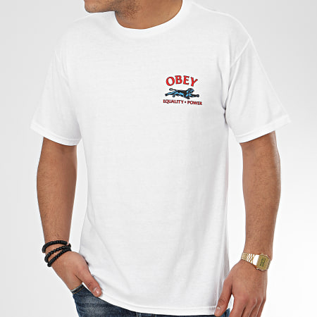 Obey - Tee Shirt Equality X Power Blanc