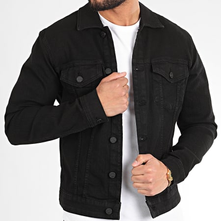 Only And Sons - Veste Jean Come Trucker 22013464 Noir