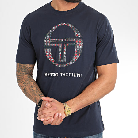 Sergio Tacchini - Tee Shirt Dust 38702 Bleu Marine