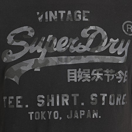 Superdry - Tee Shirt  VL Shirt Shop Bonded M1010100A Noir