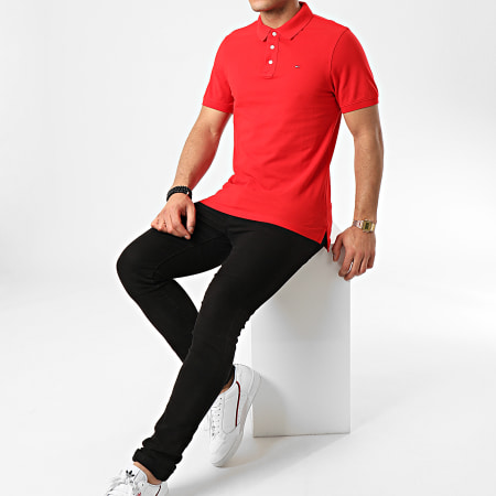 Tommy Jeans - Polo Manches Courtes TJM NOS 8068 Rouge