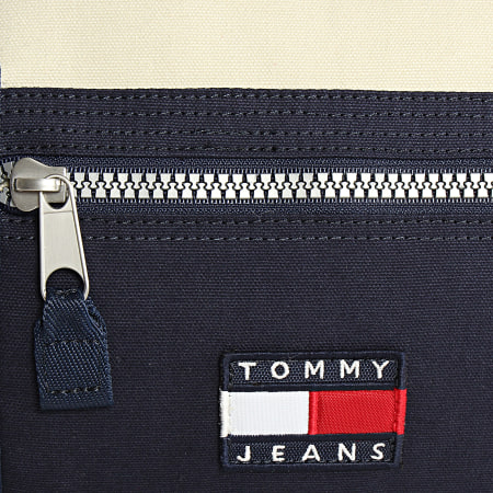 Tommy Jeans - Sac De Sport Heritage Duffel Nylon 5922 Bleu Marine Beige