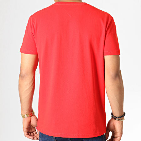 Tommy Jeans - Tee Shirt Tommy Badge 6595 Rouge