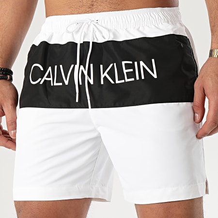 Calvin Klein - Short De Bain Medium Drawstring 0456 Blanc