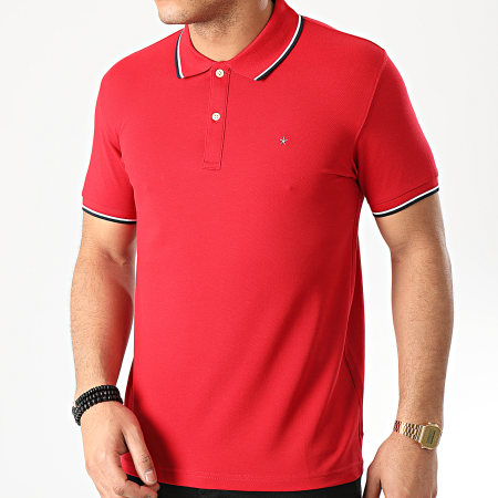 Celio - Polo Manches Courtes Necetwo Rouge