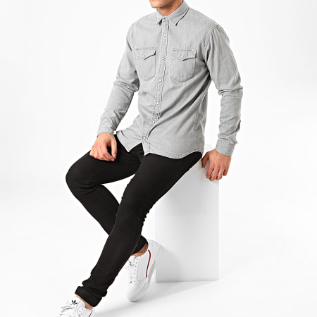 Jack And Jones - Chemise Manches Longues Sheridan Gris