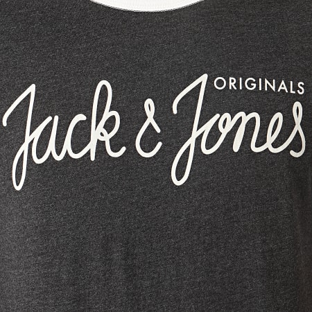 Jack And Jones - Tee Shirt Legend Gris Anthracite Chiné