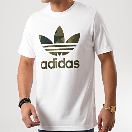 Adidas Originals - Tee Shirt Camouflage Infill FM3337 Blanc 