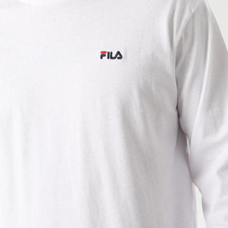 Fila - Tee Shirt Manches Longues Eitan 687606 Blanc