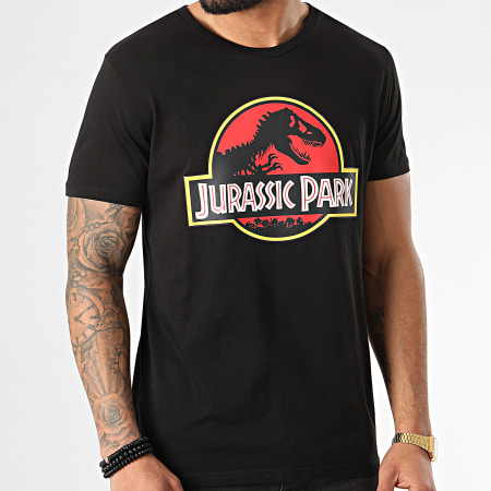 Jurassic Park - Tee Shirt Jurassic Park Original Logo Noir