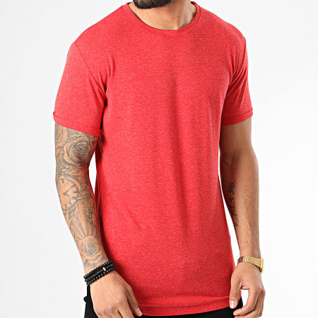 Frilivin - Tee Shirt Oversize 5352 Rouge Chiné