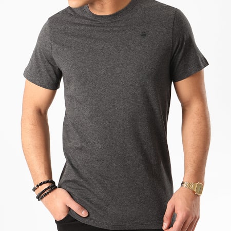 G-Star - Tee Shirt Base-S D16411-336 Gris Anthracite Chiné