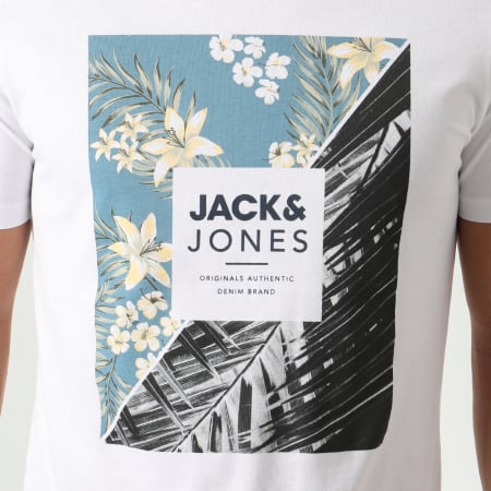 Jack And Jones - Tee Shirt Tropic Blanc