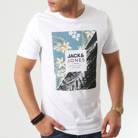 Jack And Jones - Tee Shirt Tropic Blanc