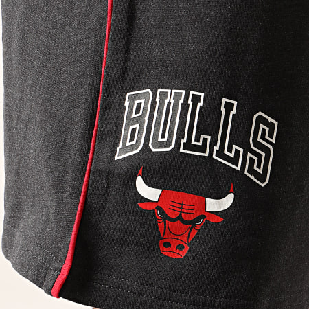 New Era - Short Jogging NBA Chicago Bulls Piping 12195372 Gris Anthracite Chiné