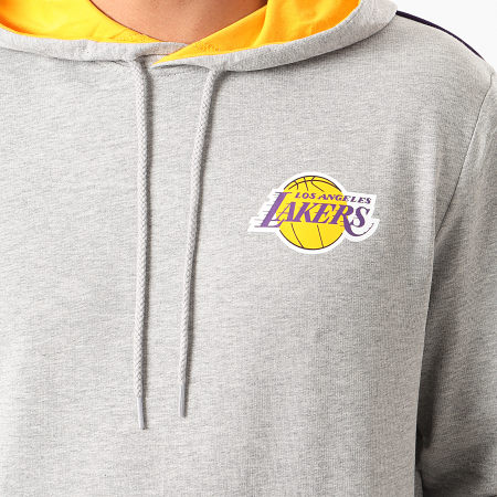 New Era - Sweat Capuche NBA Los Angeles Lakers Piping 12195377 Gris Chiné