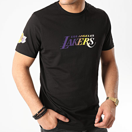New Era - Tee Shirt Los Angeles Lakers Gradient Wordmark 12195384 Noir