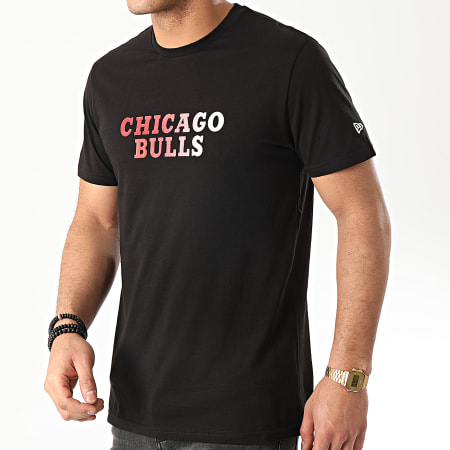 New Era - Tee Shirt Chicago Bulls Gradient Wordmark 12195386 Noir