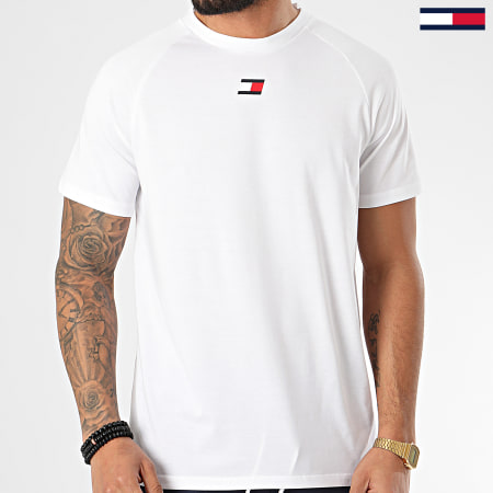 Tommy Hilfiger - Tee Shirt Chest Logo 0356 Blanc