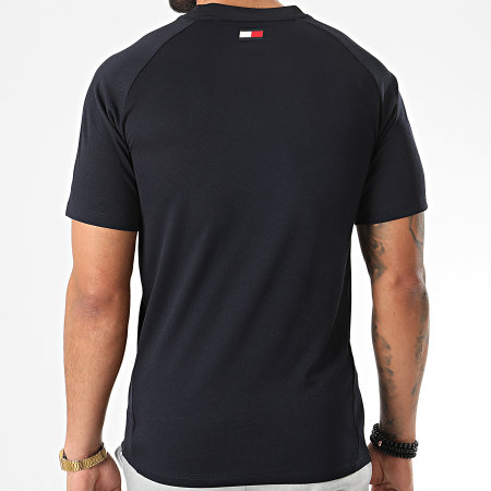Tommy Hilfiger - Tee Shirt Training Top Mesh Logo 0357 Bleu Marine