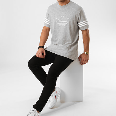 Adidas Originals - Tee Shirt Outline FM3895 Gris Chiné