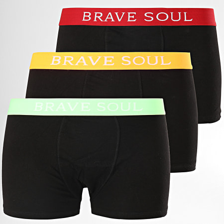 Brave Soul - Lot De 3 Boxers Jayd Noir