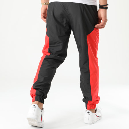Calvin Klein - Pantalon Jogging Tricolore Color Block Nylon 4942 Noir Rouge Blanc