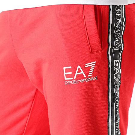 EA7 Emporio Armani - Pantalon Jogging A Bandes 3HPP61-PJ05Z Rouge