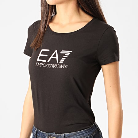 EA7 Emporio Armani - Tee Shirt Slim Femme 8NTT63-TJ12Z Noir