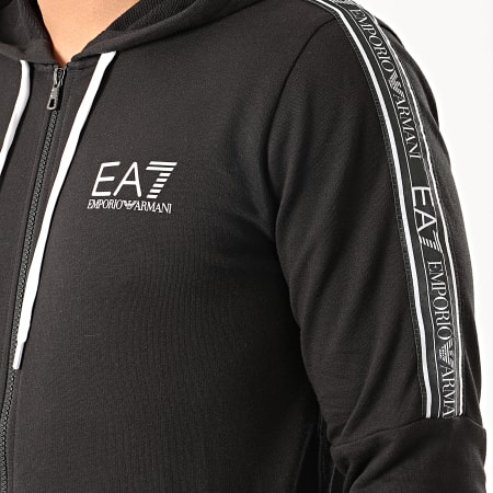 EA7 Emporio Armani - Sweat Zippé Capuche 3HPM24-PJ05Z Noir