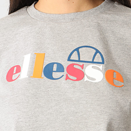 Ellesse - Tee Shirt Crop Femme Ralia SGE07371 Gris Chiné