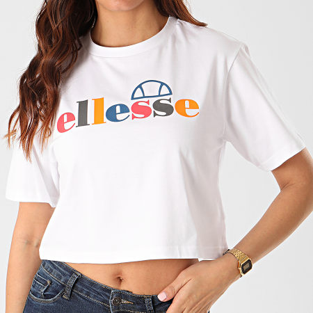Ellesse - Tee Shirt Crop Femme Ralia SGE07371 Blanc