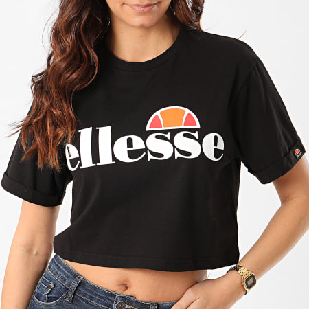 Ellesse - Tee Shirt Crop Femme Alberta SGS04484 Noir