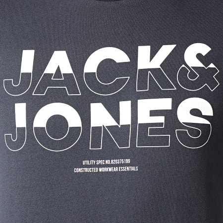Jack And Jones - Tee Shirt Eddie Bleu Marine