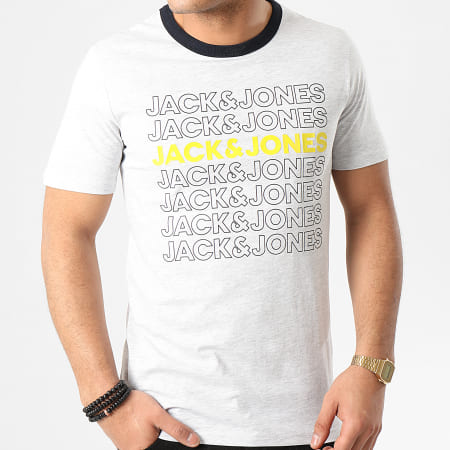 Jack And Jones - Tee Shirt Pine Gris Chiné