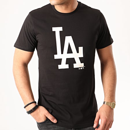New Era - Tee Shirt MLB Seasonal Team Logo Los Angeles Dodgers 12195432 Noir