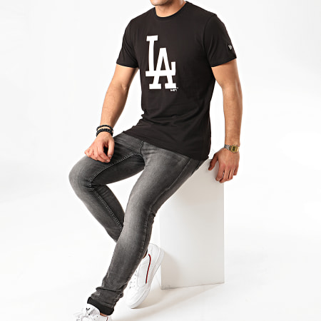 New Era - Tee Shirt MLB Seasonal Team Logo Los Angeles Dodgers 12195432 Noir
